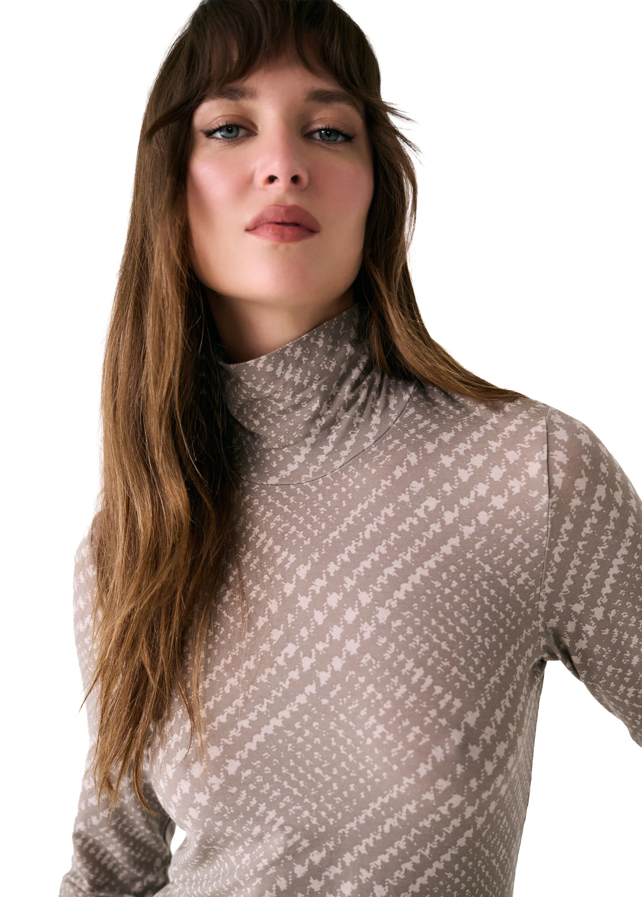 Dynamic Turtleneck Dress - Image 15