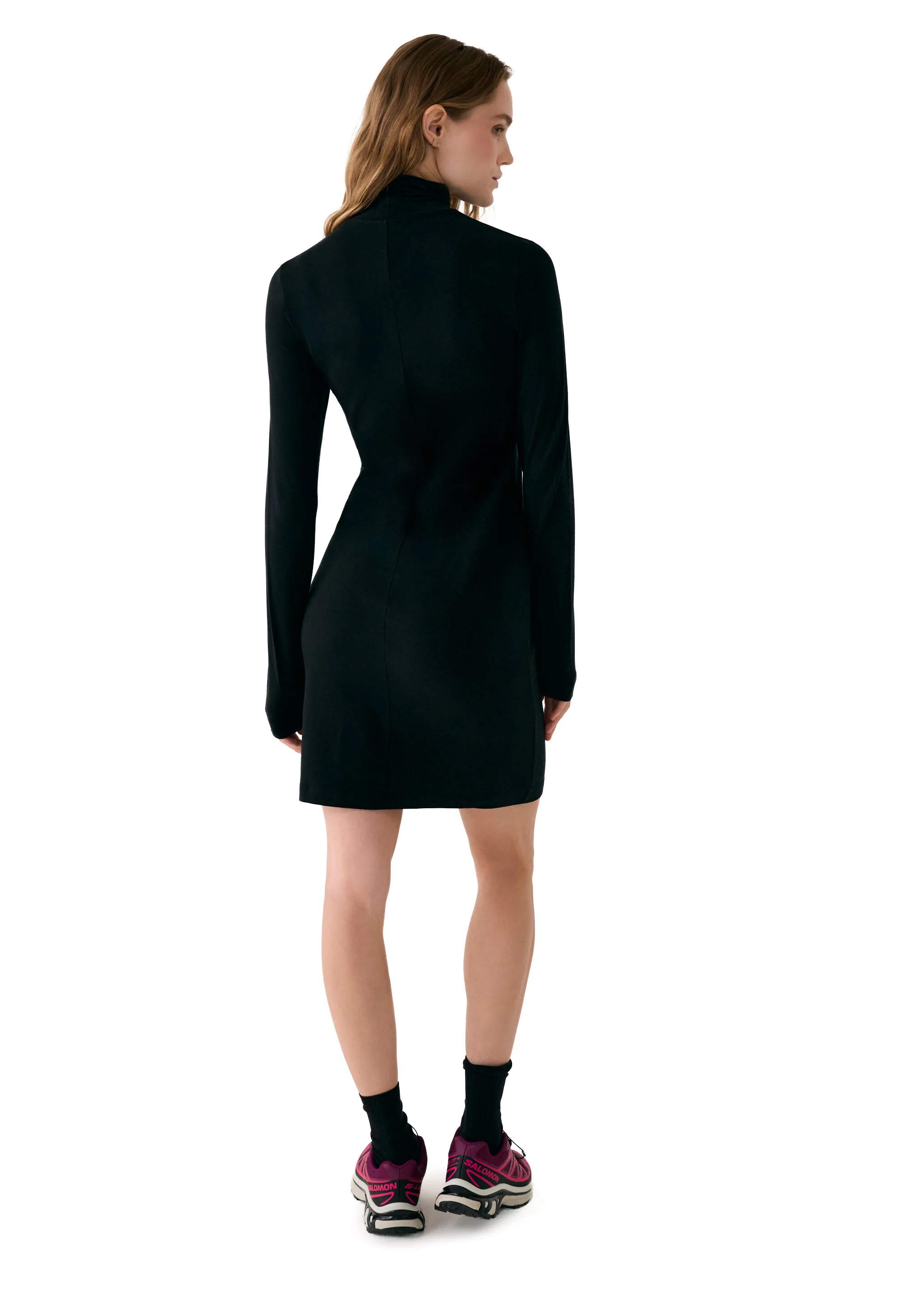 Dynamic Turtleneck Dress - Image 18