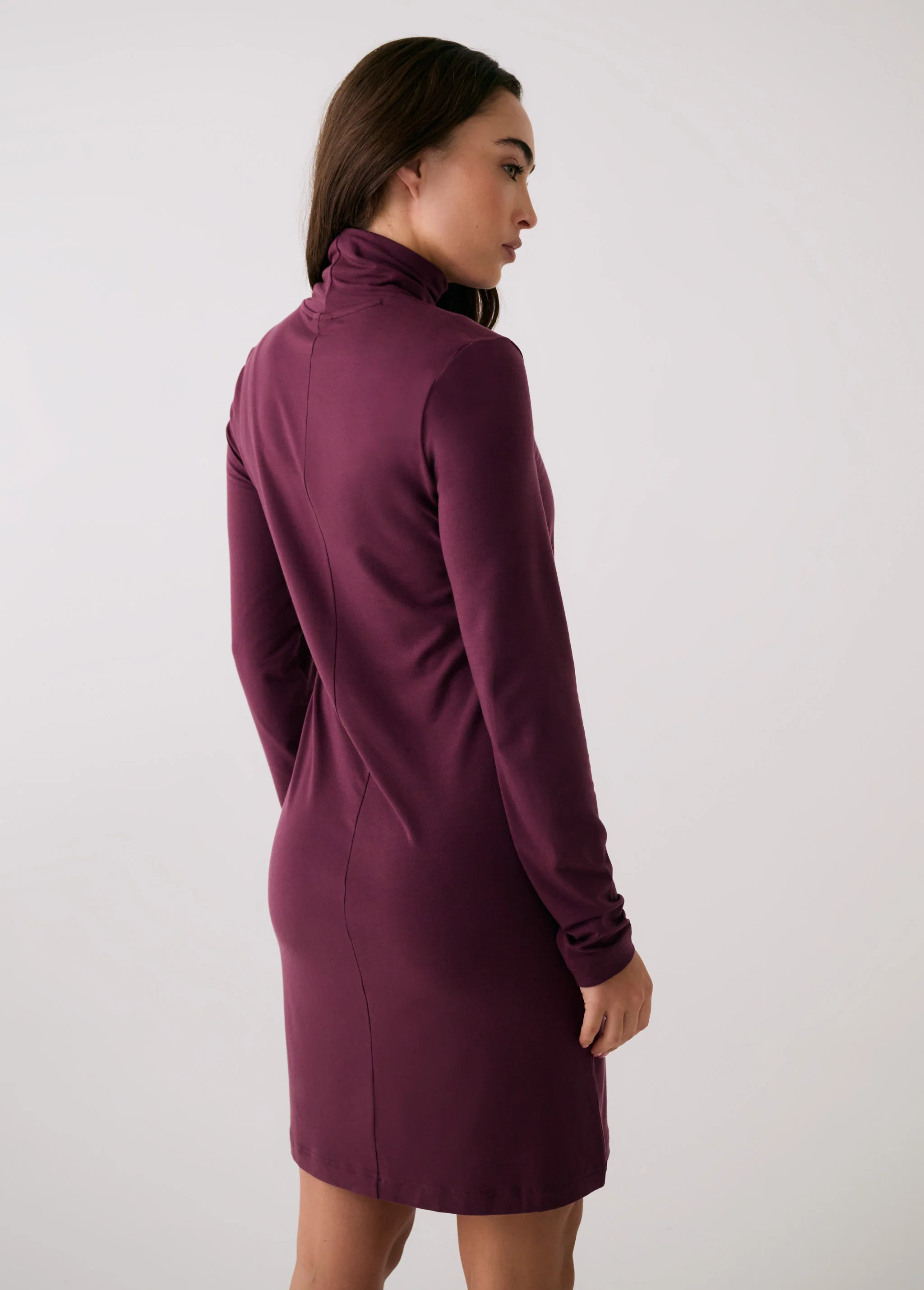 Dynamic Turtleneck Dress - Image 3
