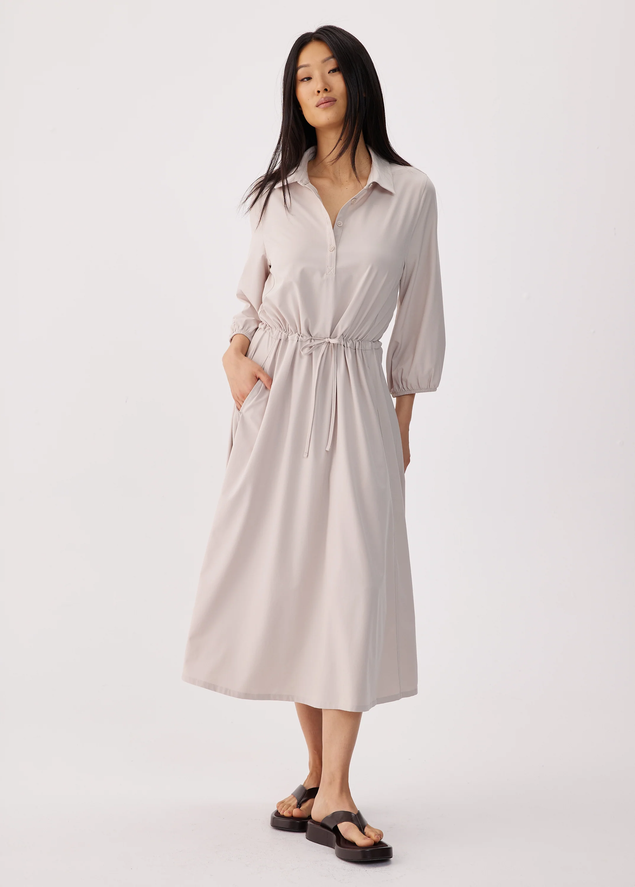 Momentum Polo Midi Dress