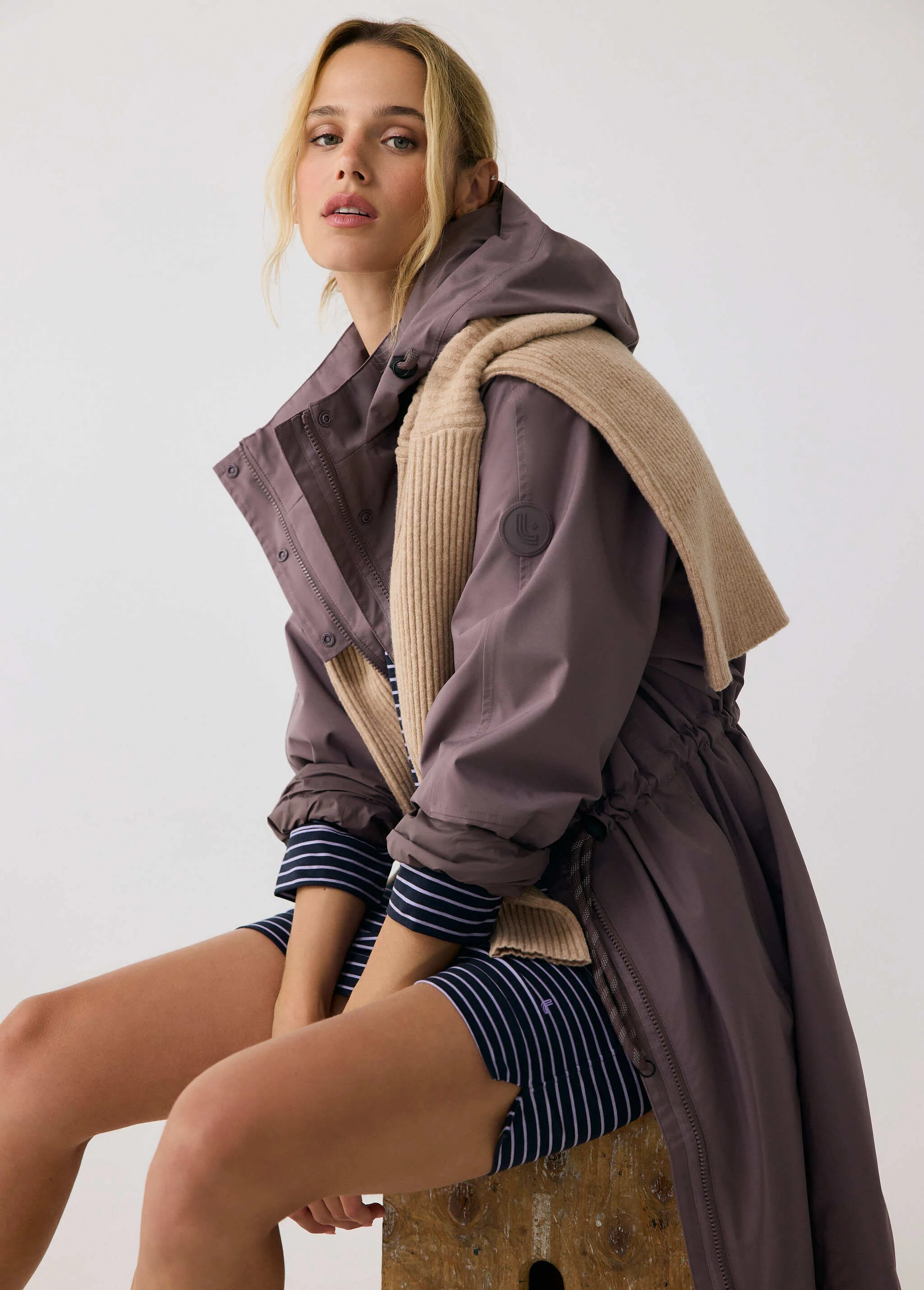 Piper Oversized Packable Rain Jacket - Image 33