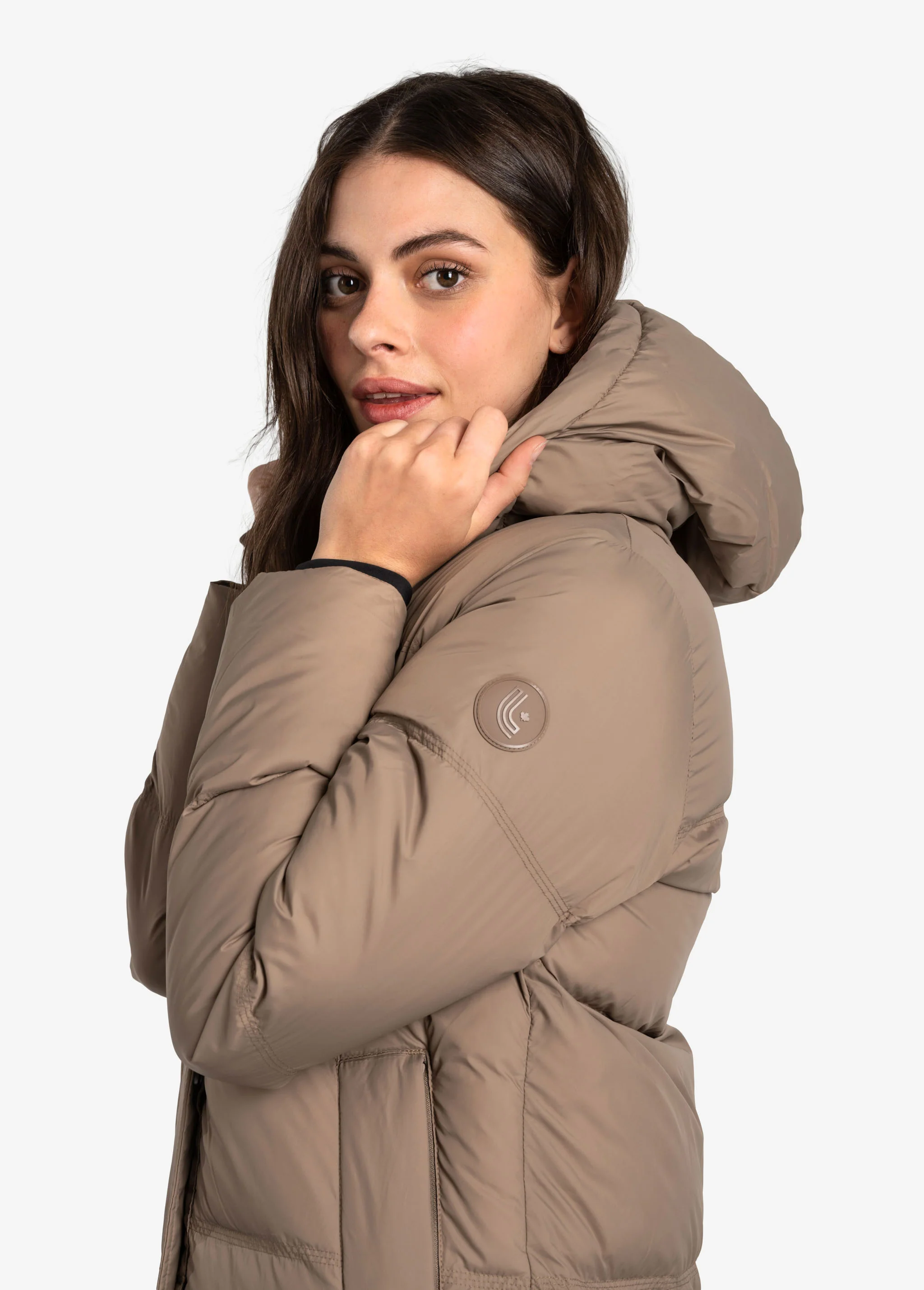 Oversized Classic Vegan Down Jacket - Image 15