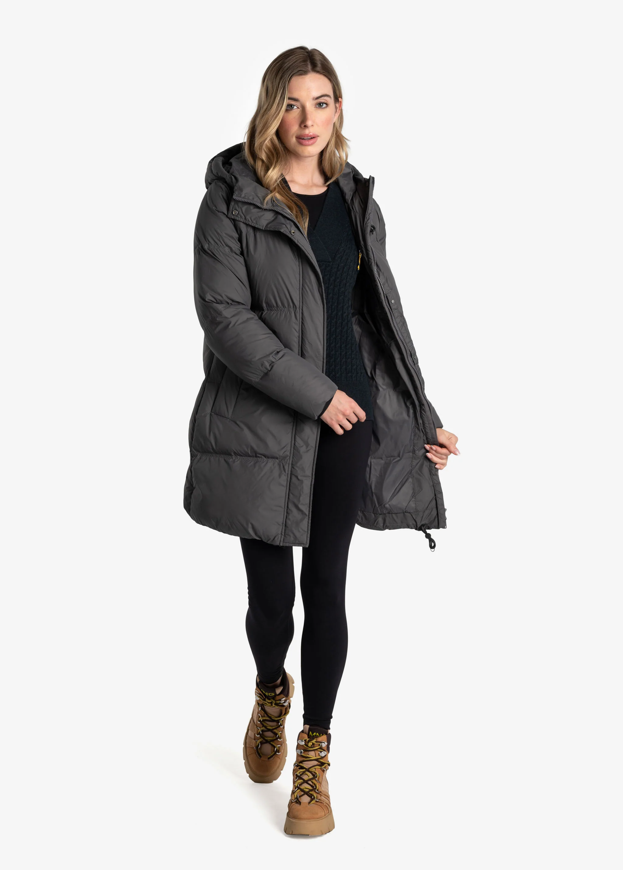 Oversized Classic Vegan Down Jacket - Image 20