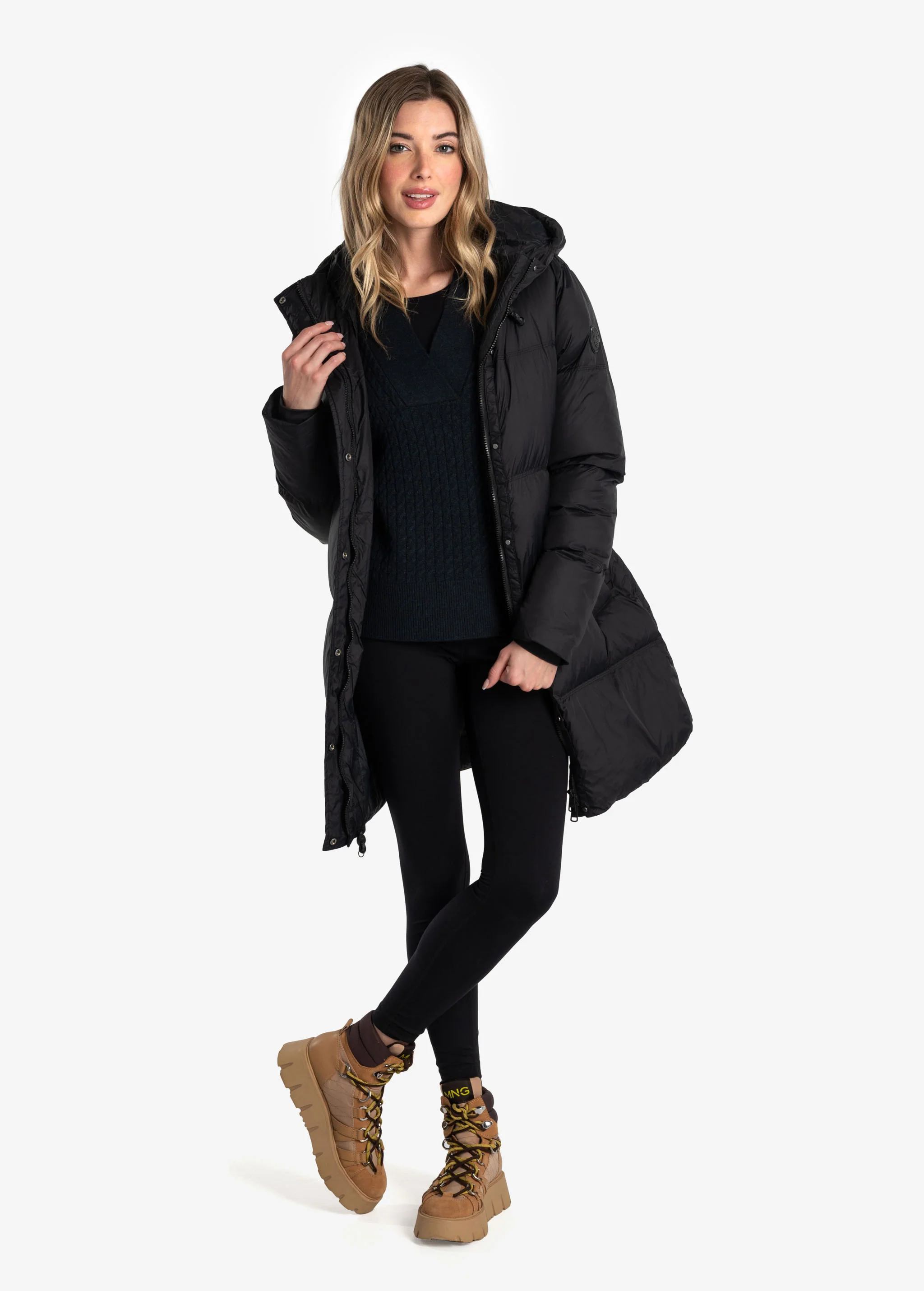 Oversized Classic Vegan Down Jacket - Image 22