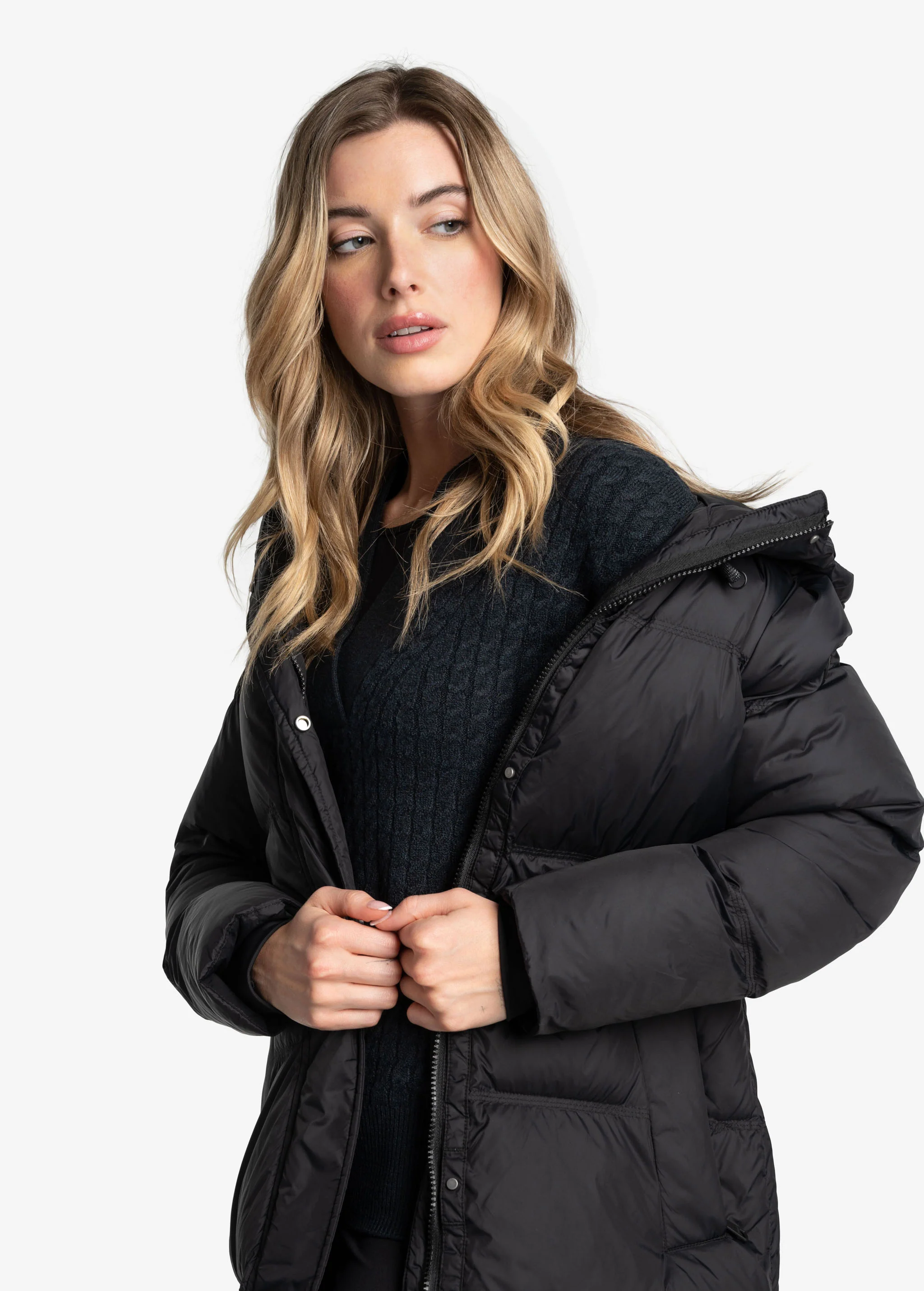 Oversized Classic Vegan Down Jacket - Image 26