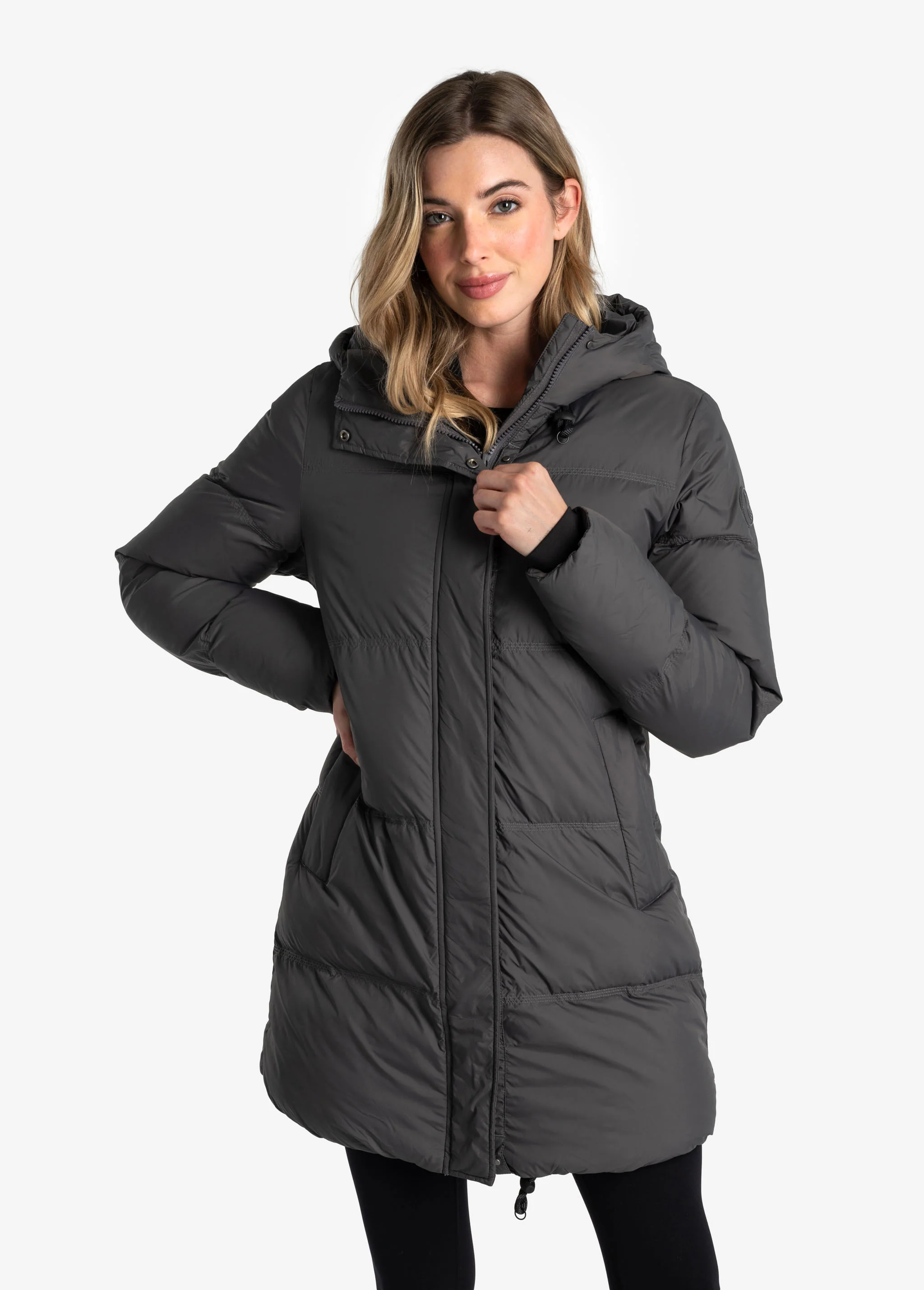 Oversized Classic Vegan Down Jacket - Image 4