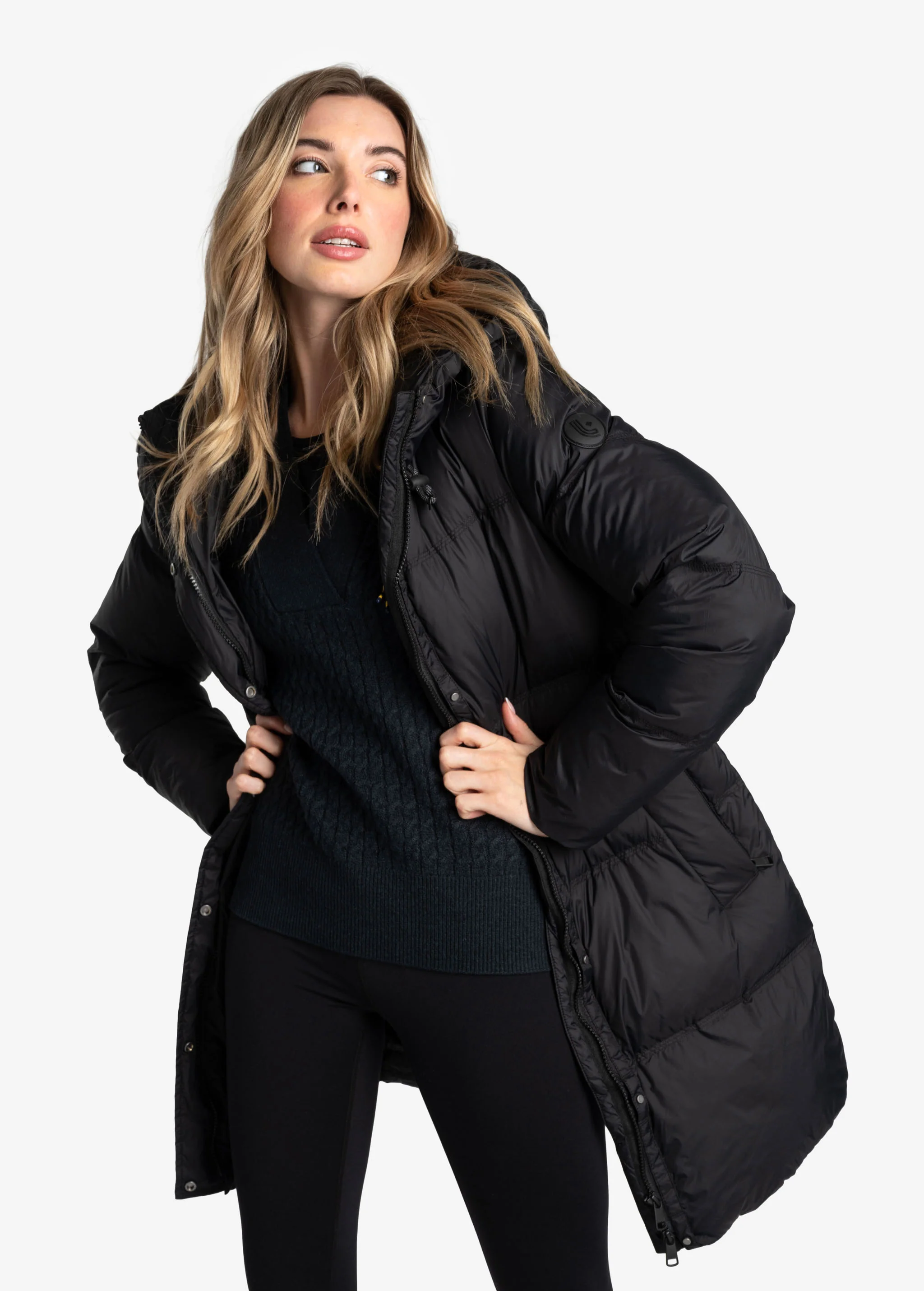 Oversized Classic Vegan Down Jacket - Image 6