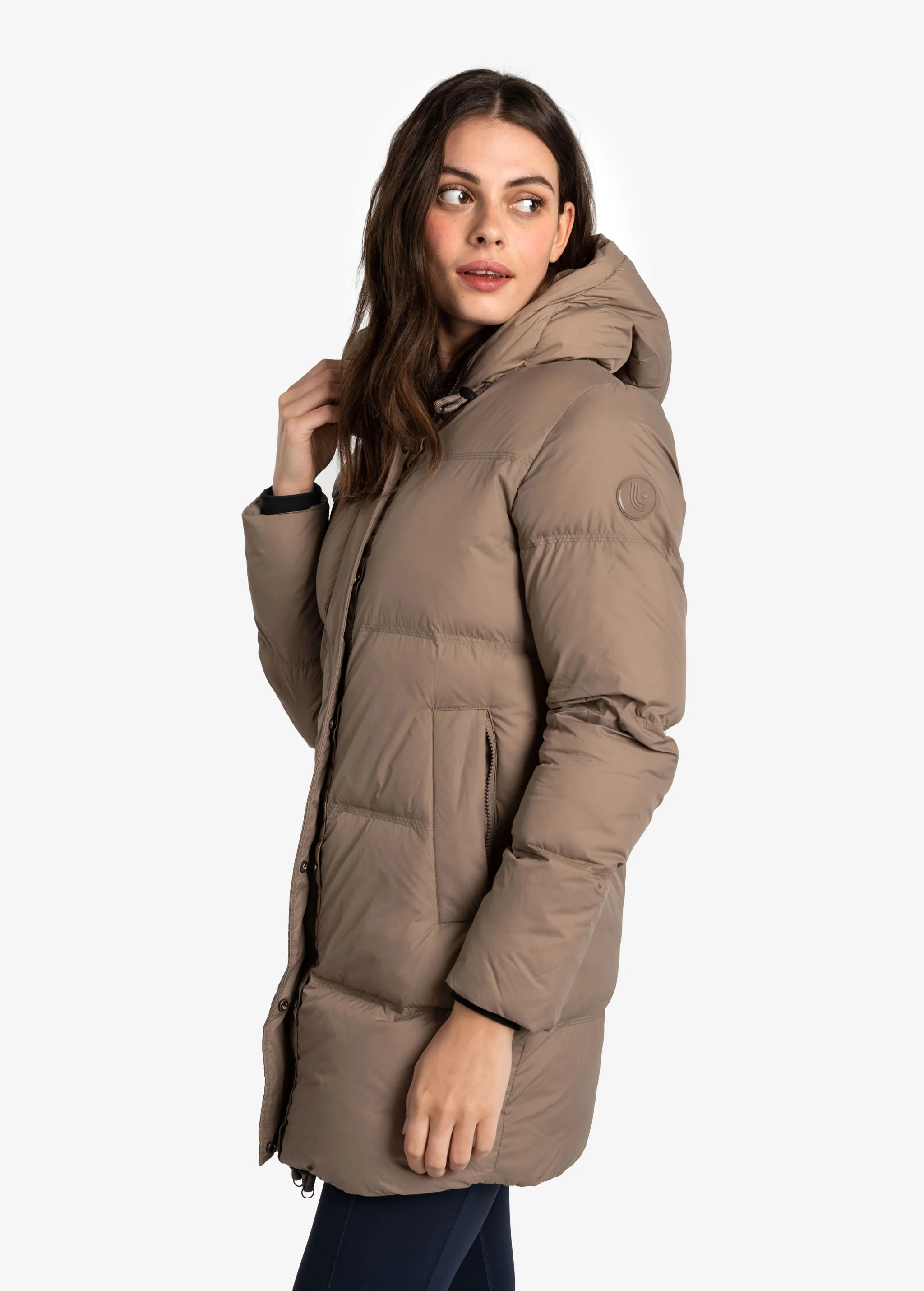 Oversized Classic Vegan Down Jacket - Image 7