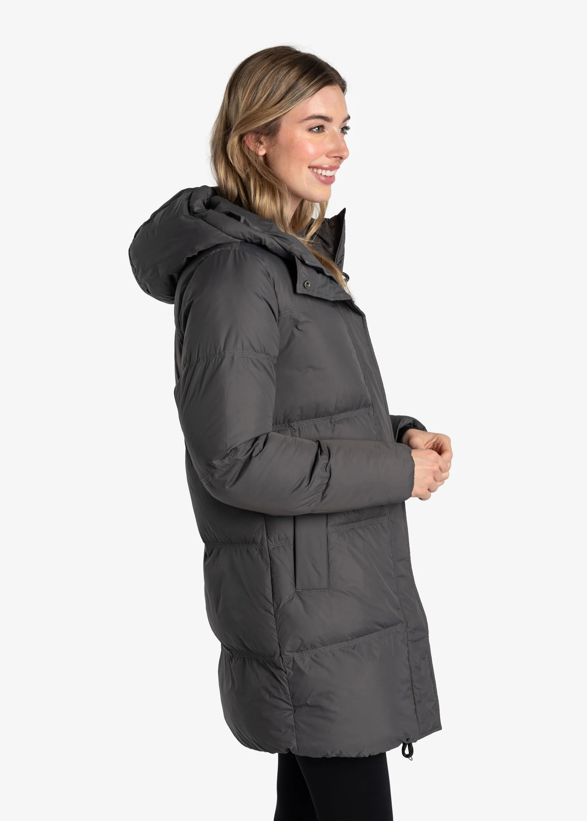 Oversized Classic Vegan Down Jacket - Image 8